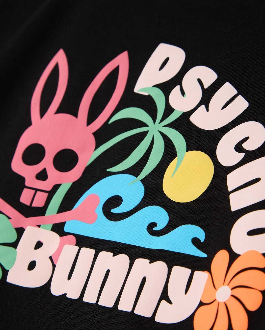 Tees Psycho Bunny Mentz Graphic Tee Noir Enfant | HMK-16108830